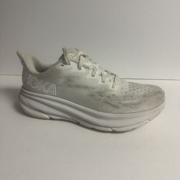 Hoka Womens Clifton 9 Running Shoes White Size 8.5B